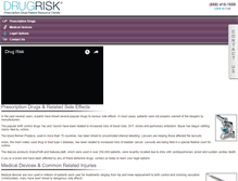 Tablet Screenshot of drugrisk.com